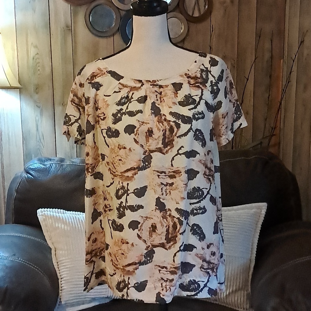 Cabi Women Professional Career Office Silk Camisole Blouse Size L